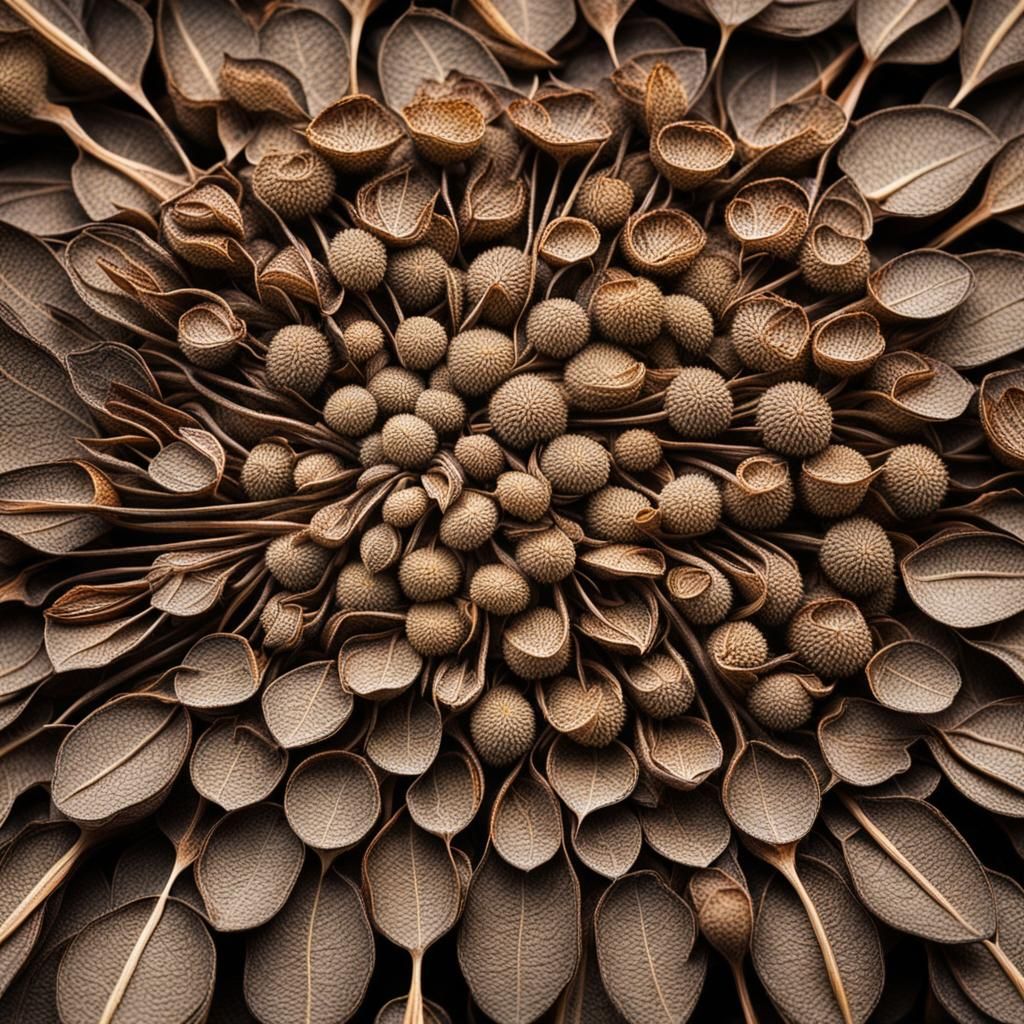 Detailed Seed Pod on Forest Floor