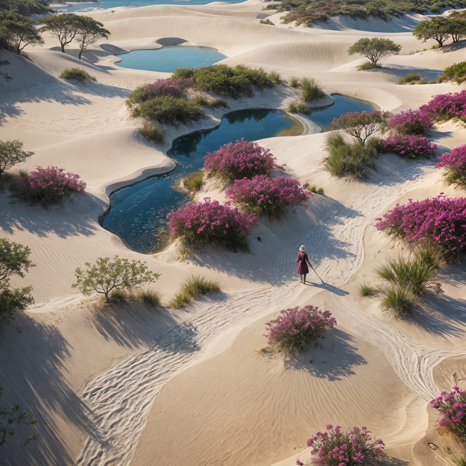 White Sand Dunes and Infinity Pools