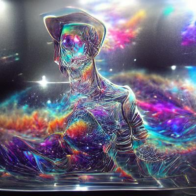Holographic Cosmic Astral Illustration by Pablo Amaringo