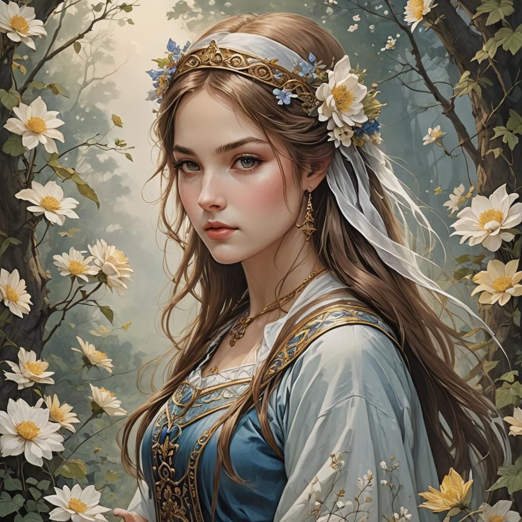 Beautiful Maiden Portrait