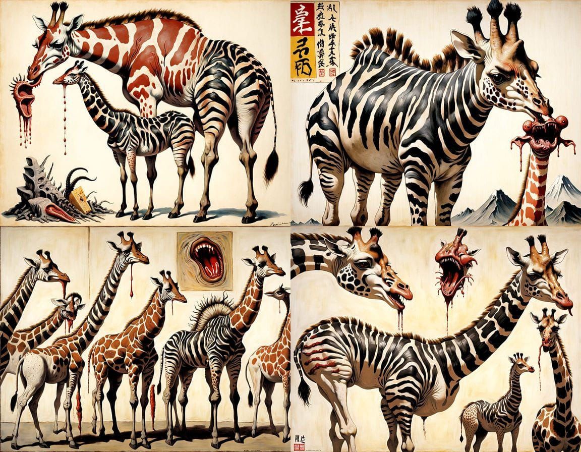 Grotesque Tokyo Homunculus in a Dali-Inspired Surreal Art St...