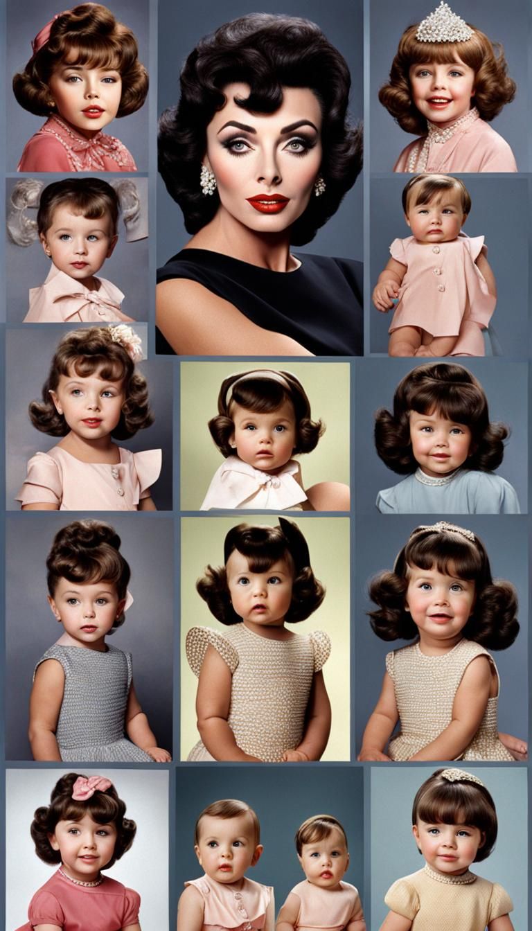 Photorealistic Portrait of a Person's Life Stages