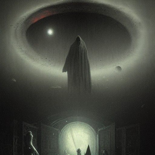 Dark Side of the Moon: Horror Illustration