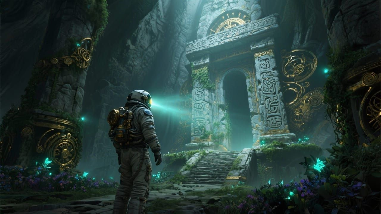 Ancient Astronaut Finds Mystical Temple in Hyperrealistic St...