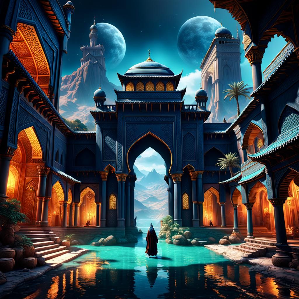 Fantastical Matte Painting in Deep Color