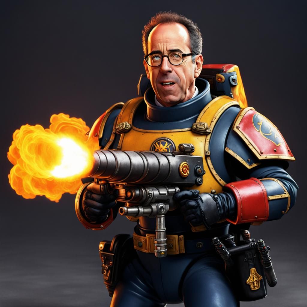 Jerry Seinfeld Wields Flamethrower in Warhammer 40k