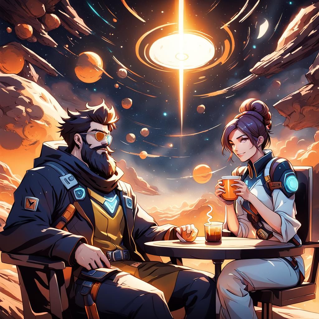 Cassidy Overwatch and Girlfriend Enjoying Cosmic View