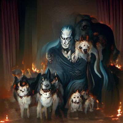 Hades with his hounds