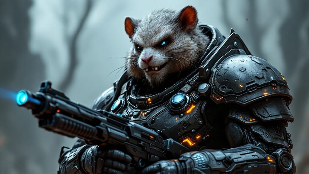 Concept Art for a Ruhar soldier from the Expeditionary Force Novels by Craig Alanson.