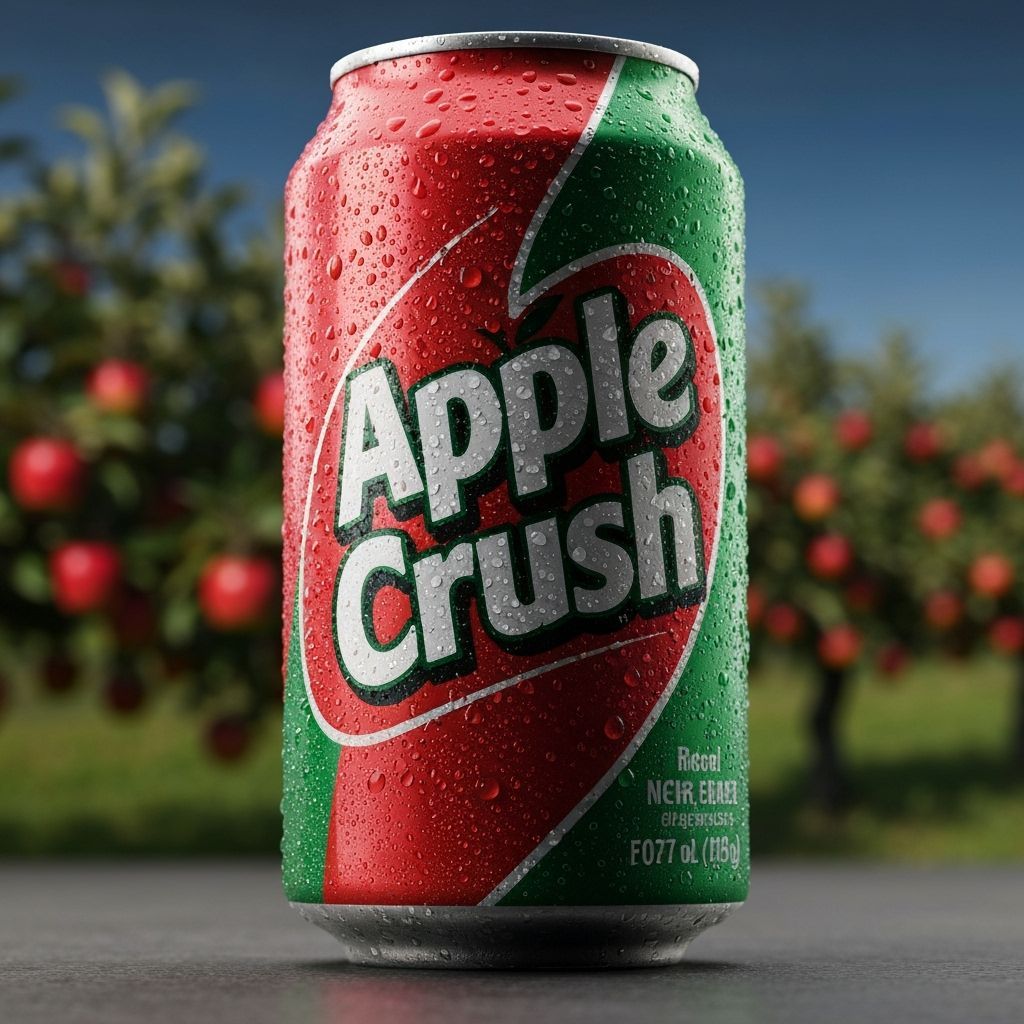 Crisp Apple Crush Soda Can Product Shot