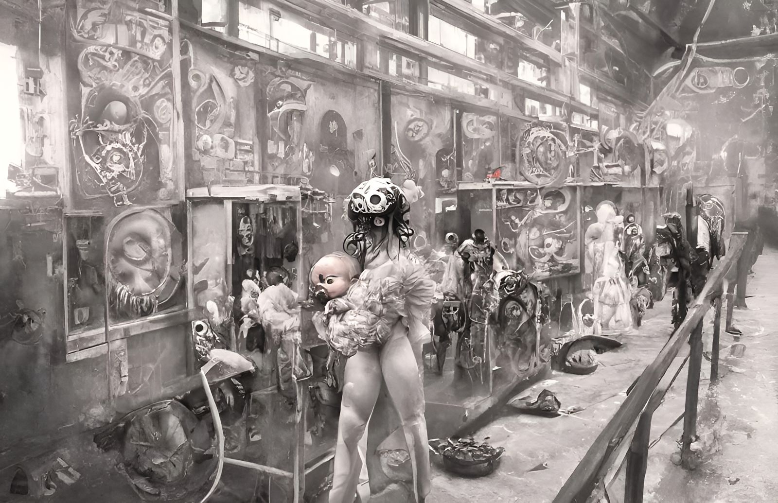 Afrofuturist Mardi Gras Indian Uprising in Surrealist Diesel...