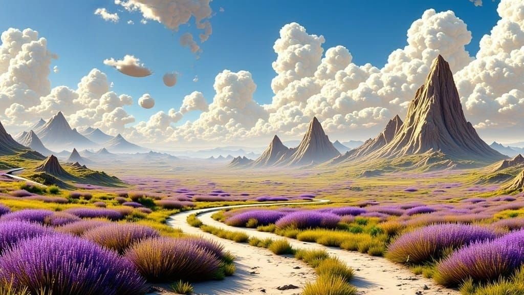 Minimalist Cloudscape: Abstract AI Art