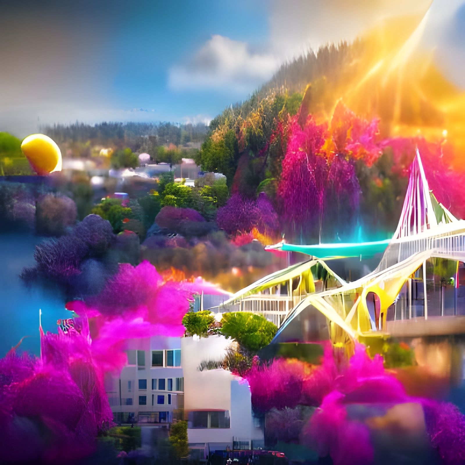 Bright Future in Portland: Colorful Concept Art