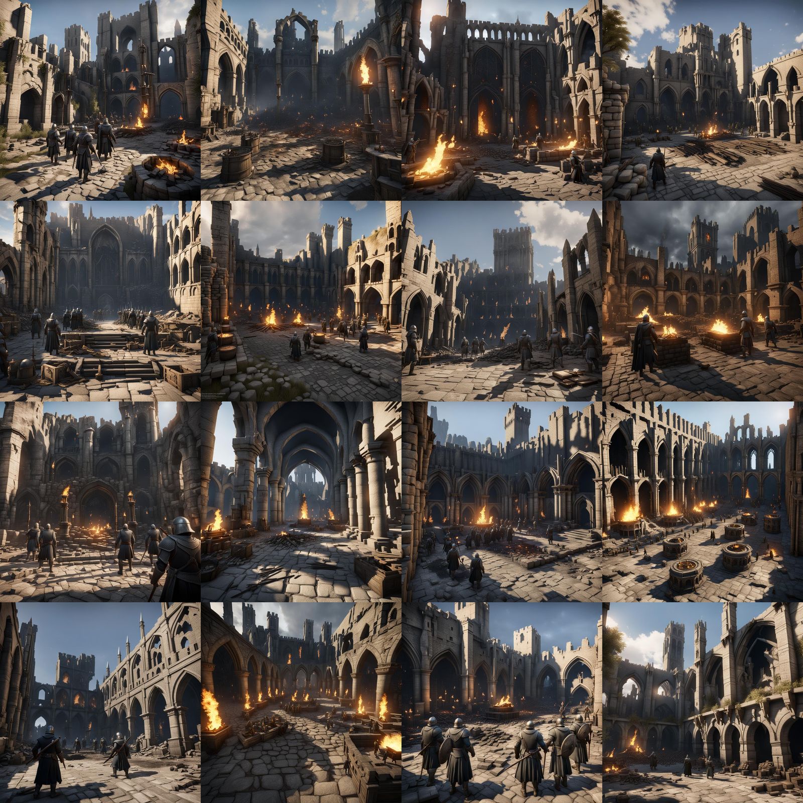 Gondor Soldiers Repairing Osgiliath Ruins