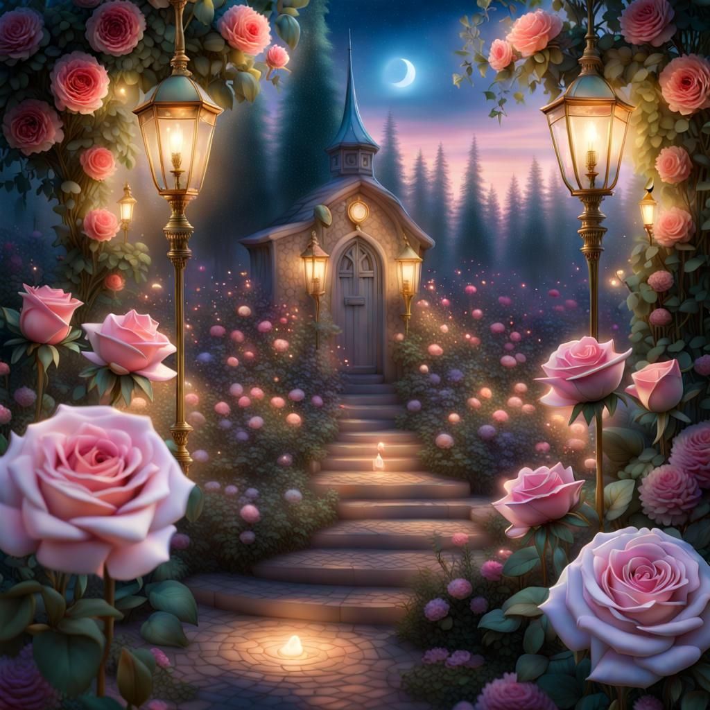 The pathway of roses...