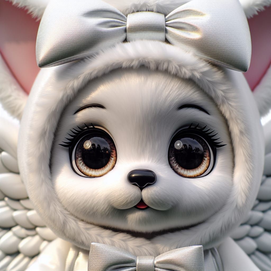 Lovable Cartoon Puppy Character in Costume