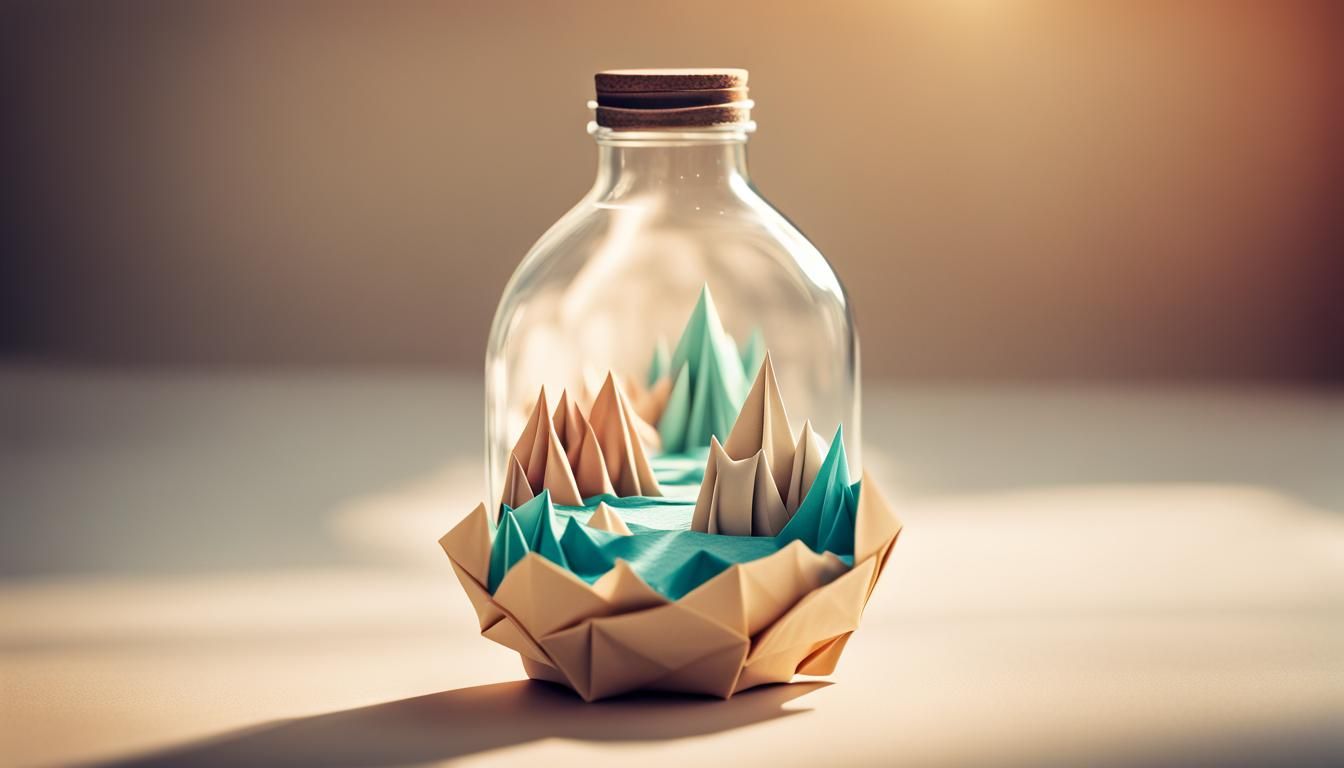 World in a Bottle: Origami Papercraft