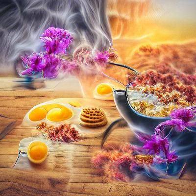 Breakfast Scent Photo Illustration in 8K