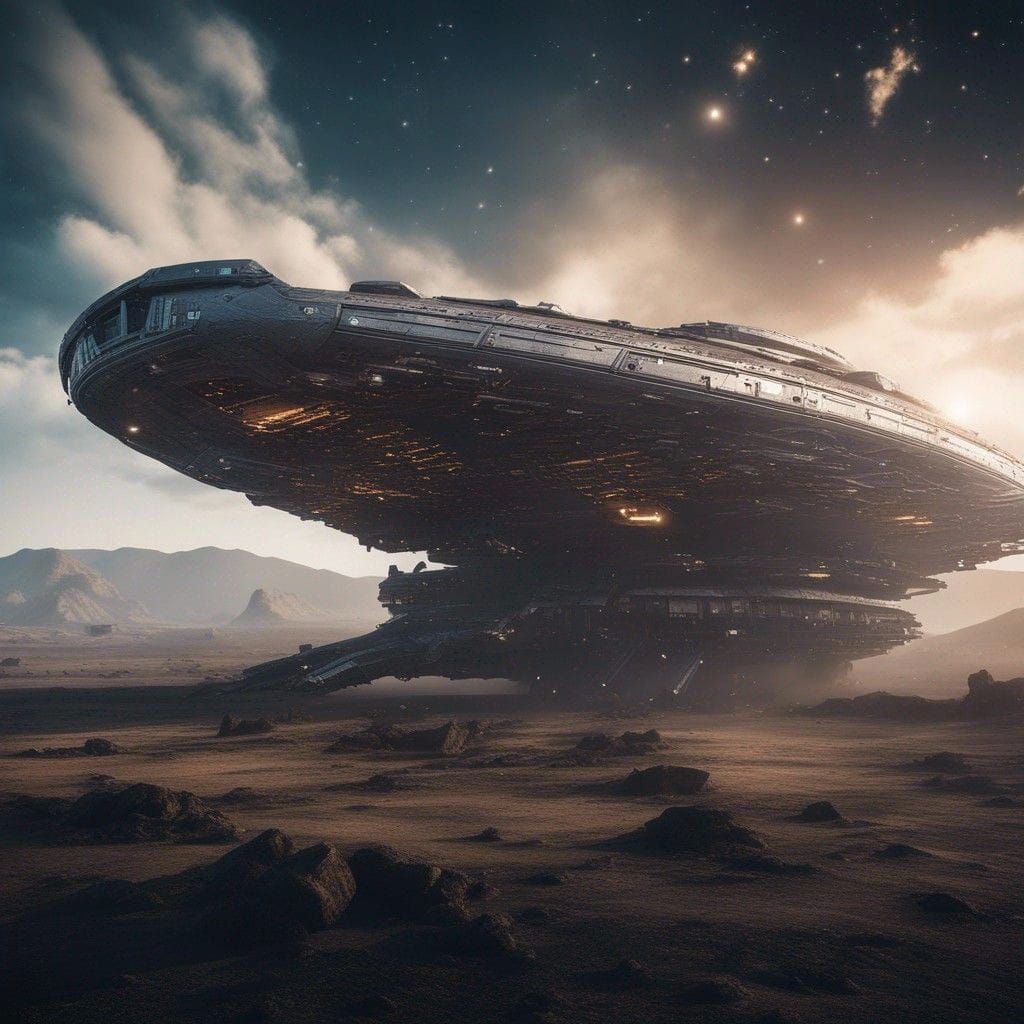 Futuristic Sci-Fi Cityscape