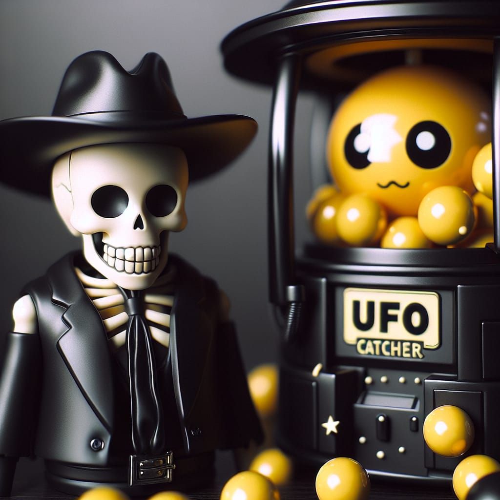 Skeleton with a Gacha/Gashapon