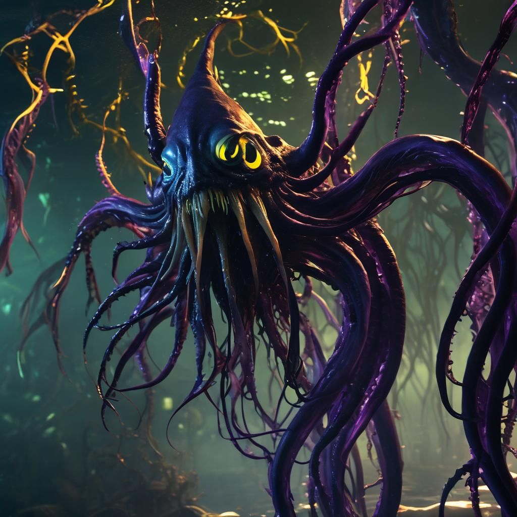 Eldritch Horror Menacingly Stares From Underwater