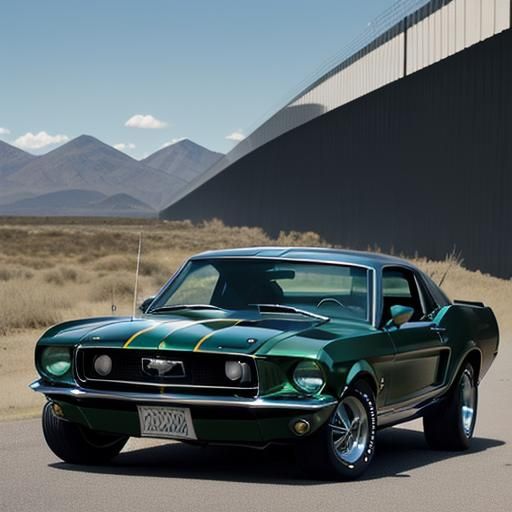 Highland Green 1968 Ford Mustang GT from Bullitt