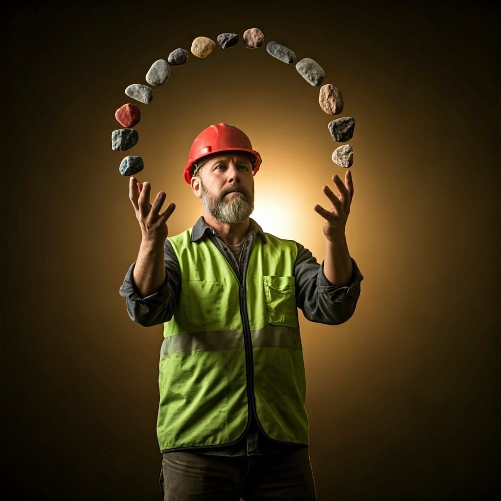 Geological Magician Defies Gravity with Rock Juggling