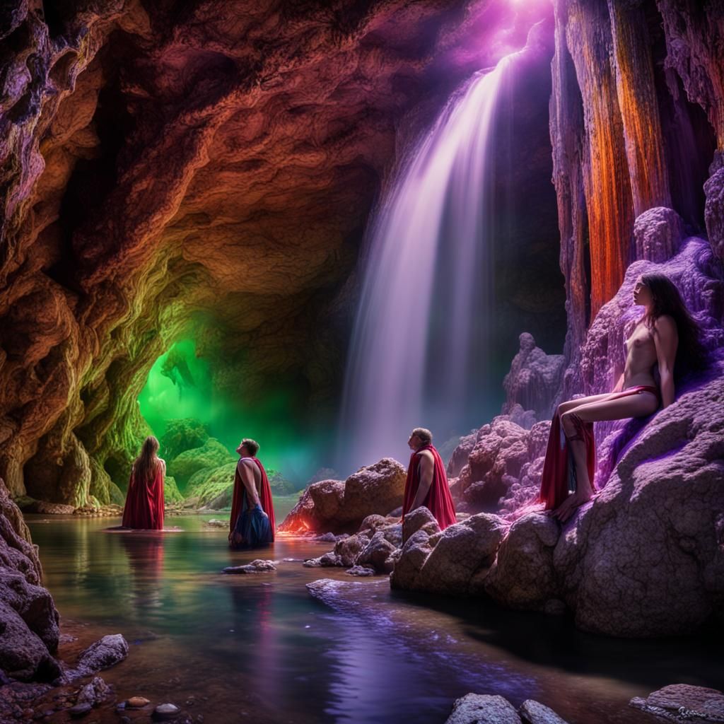 Kryptonite Cave with Rubens Style Bathers