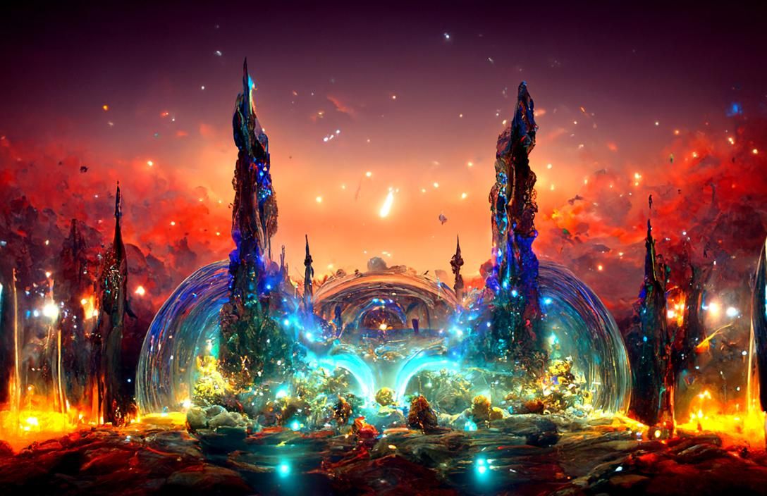 Cosmic Portal to Another Dimension Digital Art