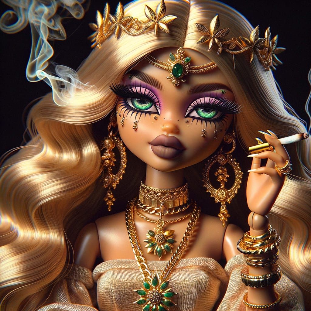 Bratz Doll with Argentinian Features Smoking Joint in Matte ...