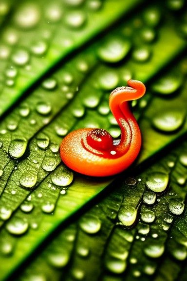 Eldritch Slug in Jungle Rain: Macro Photography