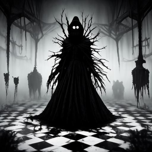 Surreal Girl Melts into Pool of Darkness