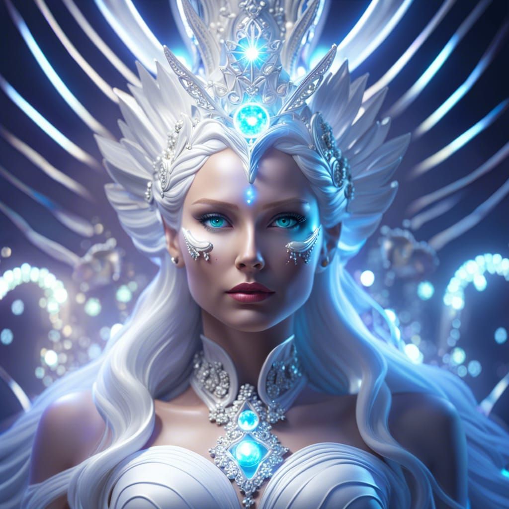 Luminous Fantasy Goddess of Light in Astral Form