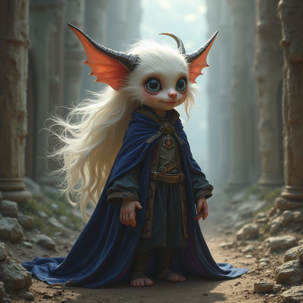 Demon in Ancient Ruins: Digital Matte Painting