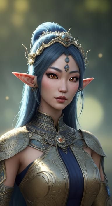Asain Elf Princess Portrait