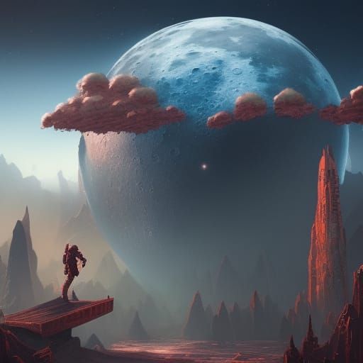 Moon City: Fantastical Concept Art in 8K