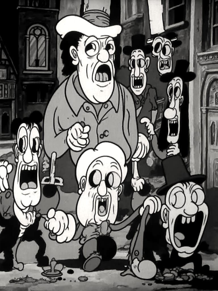 Chicago Hotel in 1930s Cartoon Style