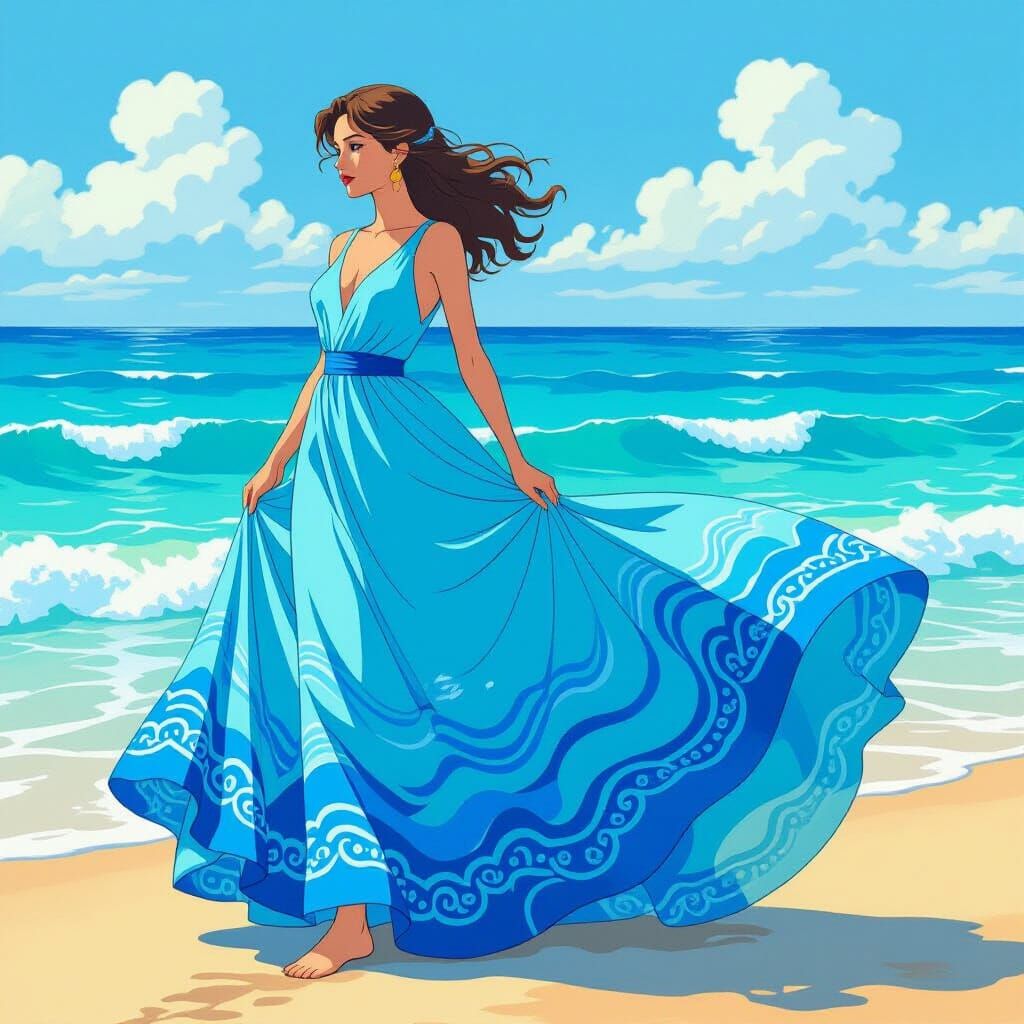 Ocean Dress: A Whimsical and Futuristic Vision