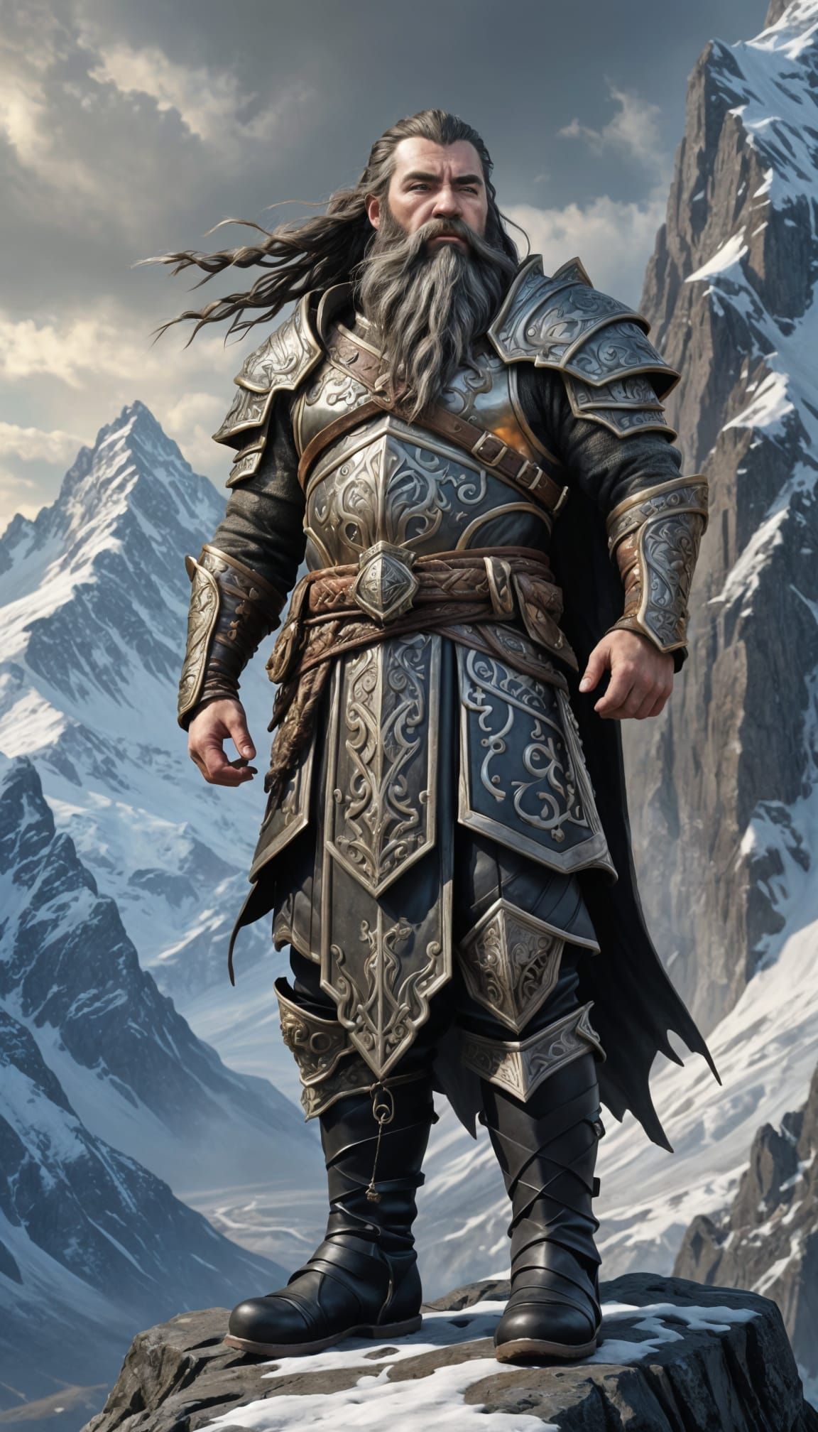 Epic Dwarven King in Warcraft Style