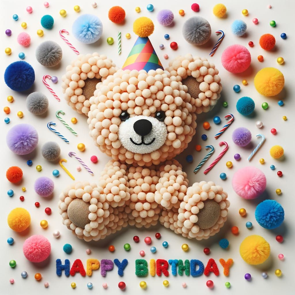Pom Pom Teddy Bear's Birthday Party