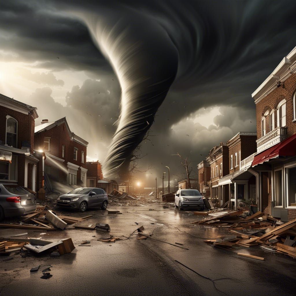 Violent Tornado Creates Chaos in a Town