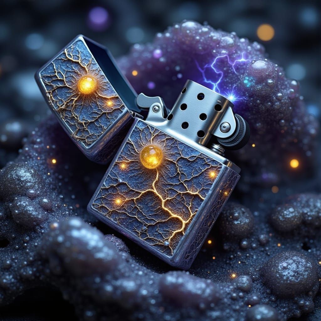 Spectacular Lightning Storm Over Rocky Landscape