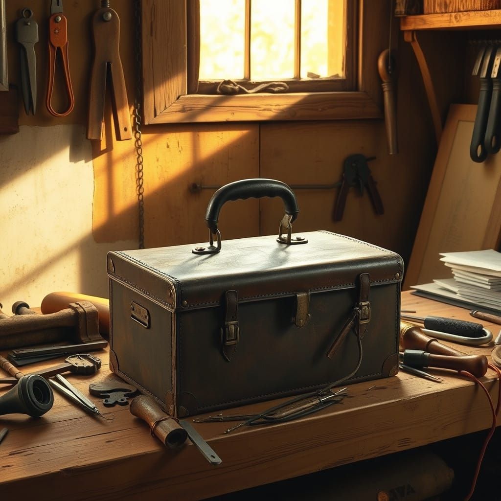 Rustic Workshop in Warm Homespun Style