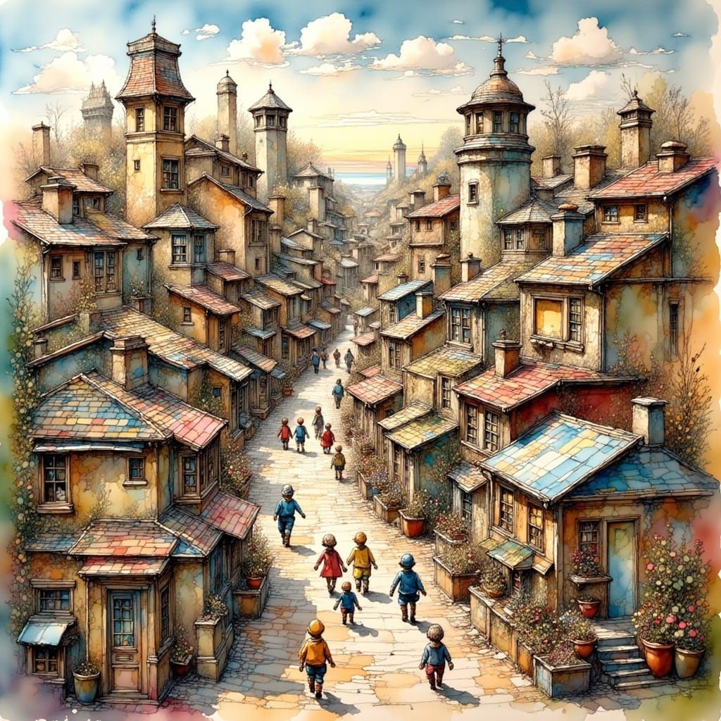 Hypermodern Lego City Rises in Desert Landscape