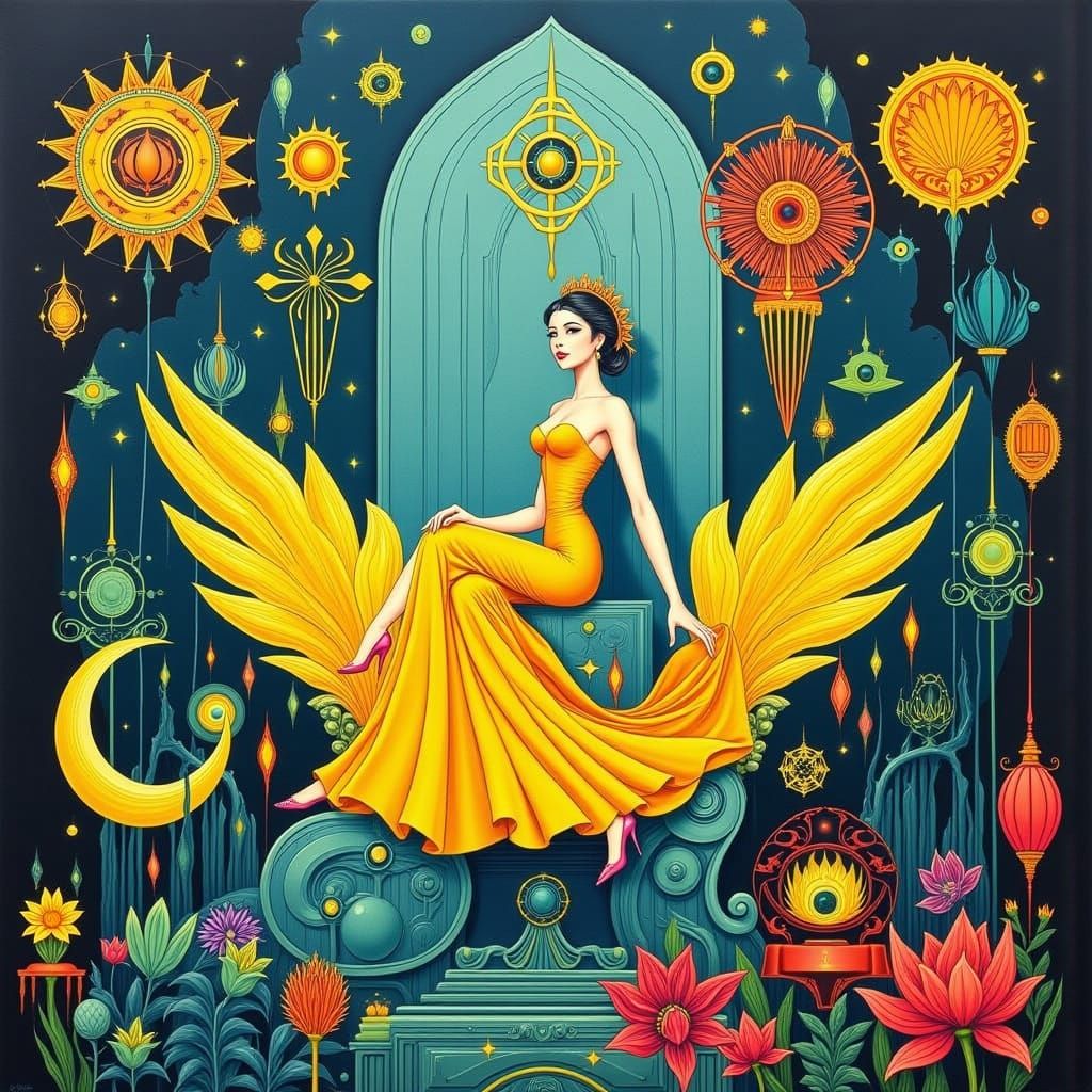 Art Deco Surreal Sitting Room