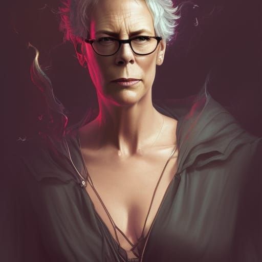 Witch Casting Spells: Detailed 8K Portrait