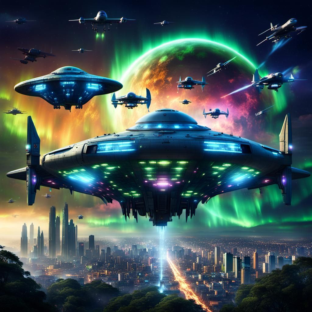 Aurora Borealis over Mexico City Portal