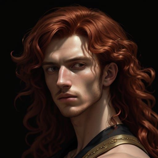 Baroque Portrait: Young Man in Golden Sunlight