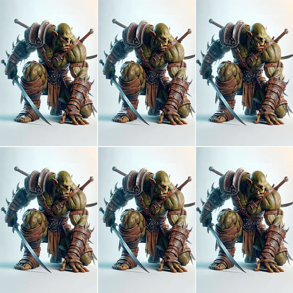 Detailed Orc Warrior in Photorealistic 8K Style