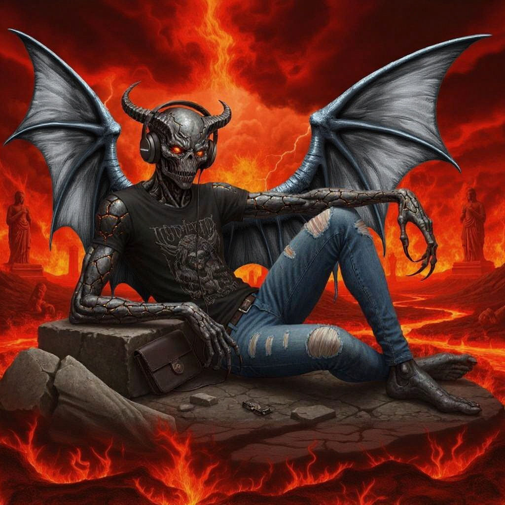 Arioch: Demon of Chaos Listening to Podcasts